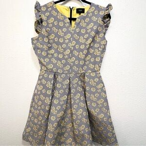 Mystic Los Angeles floral and gingham fit and flare dress